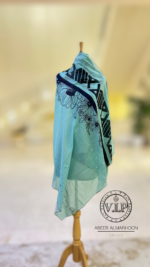 ⁦شيلة قطنيه بتصميم خاص ل VIP fashion⁩ - الصورة ⁦2⁩