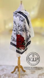 شيلة قطنيه بتصميم خاص ل VIP fashion