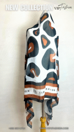 ⁦شيلة قطنيه ( قماش الويل الياباني ) تصميم خاص ل VIP Fashion⁩ - الصورة ⁦5⁩