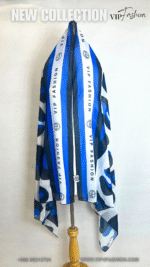 ⁦شيّلة قطنيه ( قماش الويل الياباني الناعم ) تصميم VIP fashion⁩ - الصورة ⁦2⁩