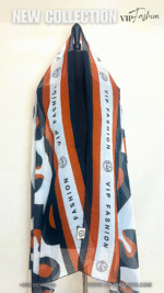 ⁦شيلة قطنيه ( قماش الويل الياباني ) تصميم خاص ل VIP Fashion⁩ - الصورة ⁦4⁩