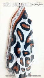 ⁦شيلة قطنيه ( قماش الويل الياباني ) تصميم خاص ل VIP Fashion⁩ - الصورة ⁦3⁩