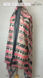 ⁦شيّلة قطنيه ( قماش الويل الياباني الناعم ) تصميم VIP fashion⁩ - الصورة ⁦4⁩