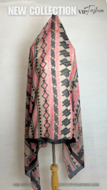 ⁦شيّلة قطنيه ( قماش الويل الياباني الناعم ) تصميم VIP fashion⁩ - الصورة ⁦3⁩